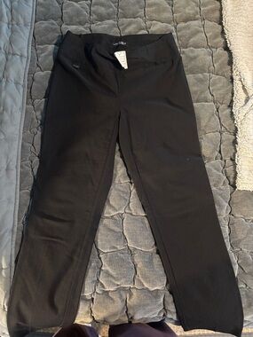 Lisette Black Straight-Leg Work Pants